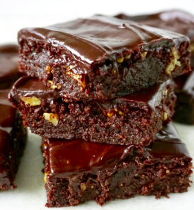 Brownies with Chocolate  Toppings