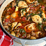 Tortellini Soup With Sausage Spinach Chicken Recipe