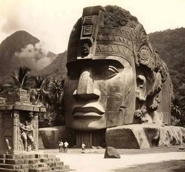 A Head Statue Of A Civilization Handle Gigalmesh