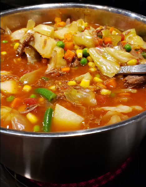 Vegetable Beef Soup With Cabbage