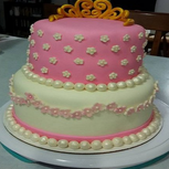 Baby Girl Shower Cake 