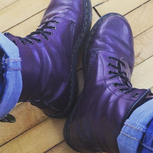 Purple Doc Martens Boots On Sale