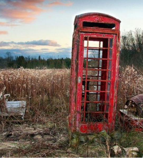 Abandoned Phone Booth in UK England