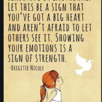 A Good Quote About The Strength In A Girl  Means She Is Emotional And Sensitive