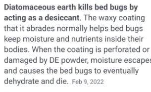 Diatomaceos Earth Kill Bed Bugs