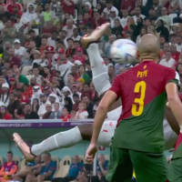 An Outstanding Ball Shot Chilean Turn Without Goal Round 16 For Switzerland Player