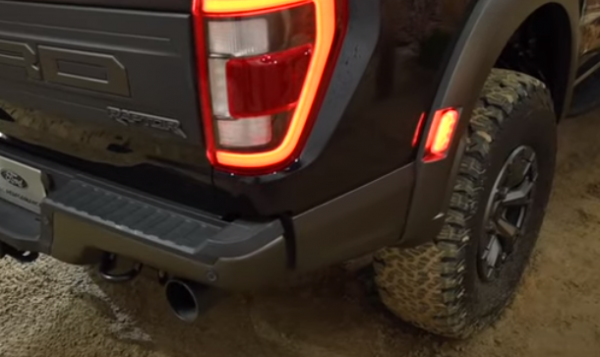 The Rear End Of The Vehicle Ford F-150R And 17 Inch Tire