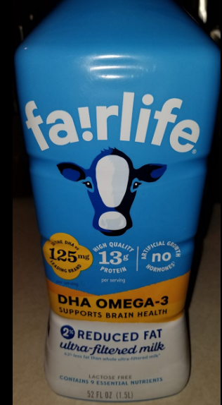 Milk In A Blue Carton DHA Omega 3 Ultra Filtered Low Fat