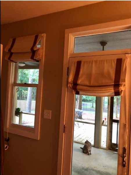 Drop Cloth Roman Shades