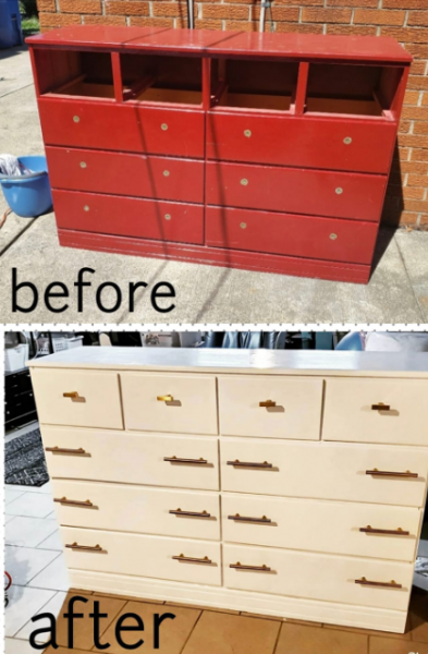 Furniture Before And After On The Picture