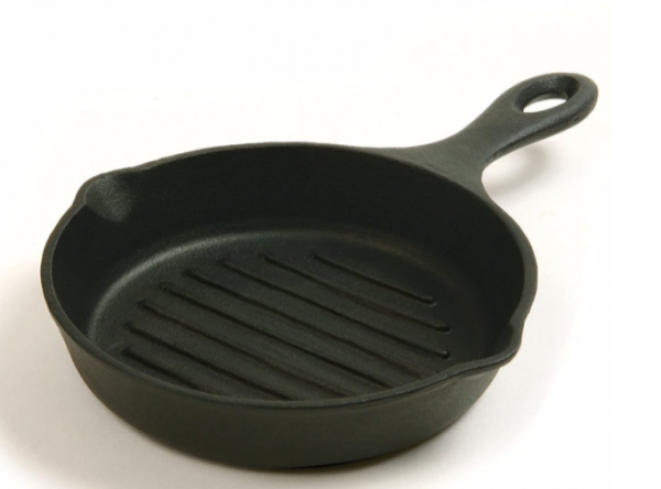 Norpro Pre Seasoned Cast Iron Mini Grill  Skillet Pan