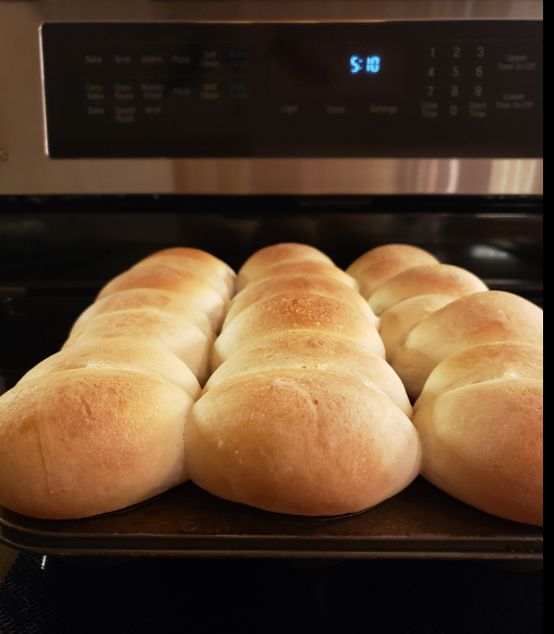 Making Rolls Of Bread For ThanksGiving