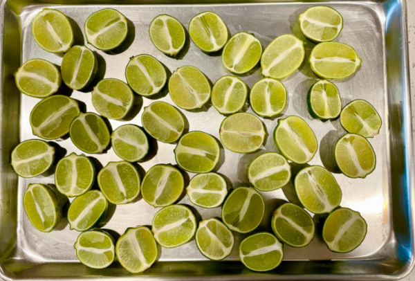 Fresh Lime Slices And Lemon Slice
